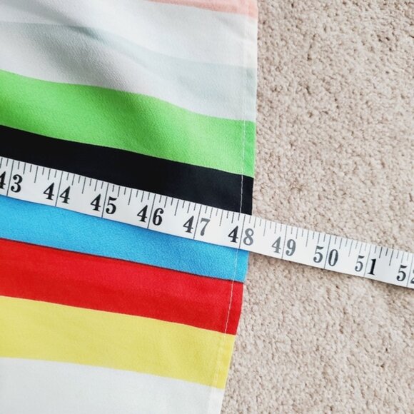 Shein Smocked Rainbow Y2K Beach Resort Strapless Maxi Dress L - Picture 6 of 8